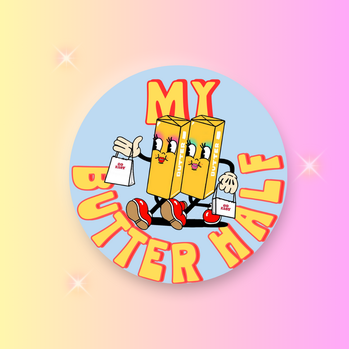 My Butter Half Sticker by GoEasyShop