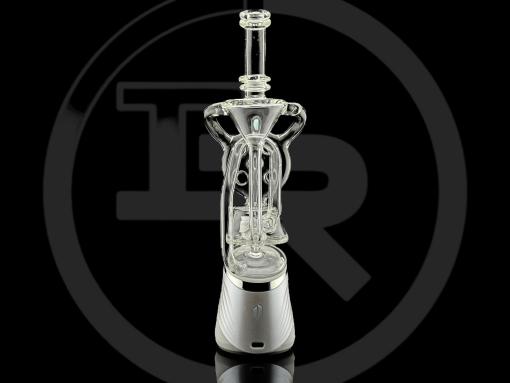 Swiss Opal Recycler Puffco Peak Attachment by Iridescent Glass