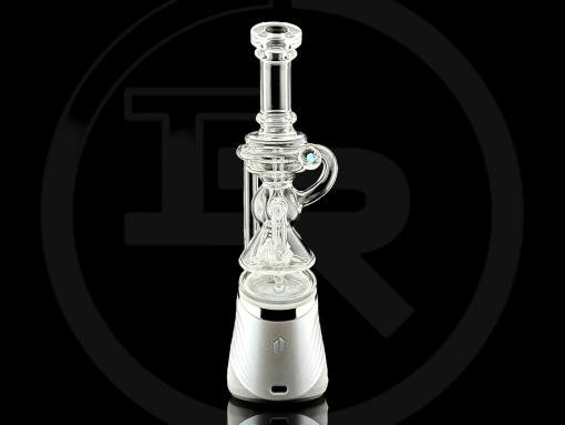 Mini Recycler 2.0 Puffco Peak Attachment by Iridescent Glass