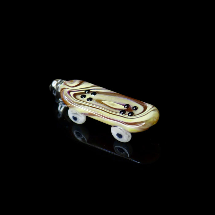 Woodgrain Skateboard Pendants by The Shackk Glass