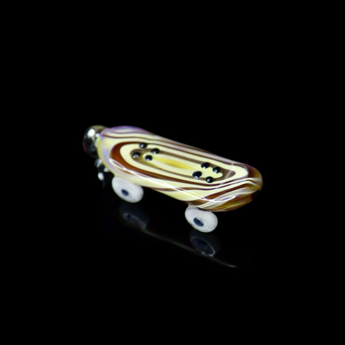 Woodgrain Skateboard Pendants by The Shackk Glass