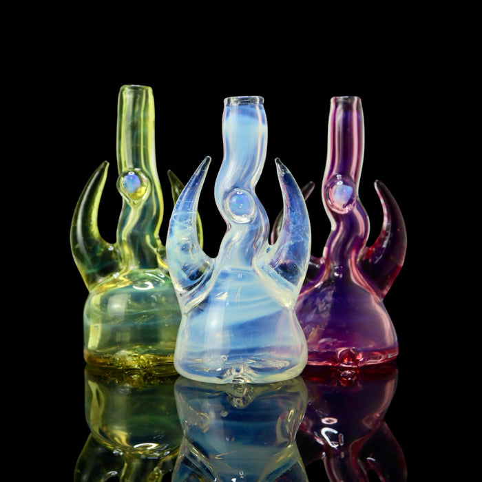 Full Color Opal Dry Puffco Straws by Magizle Glass