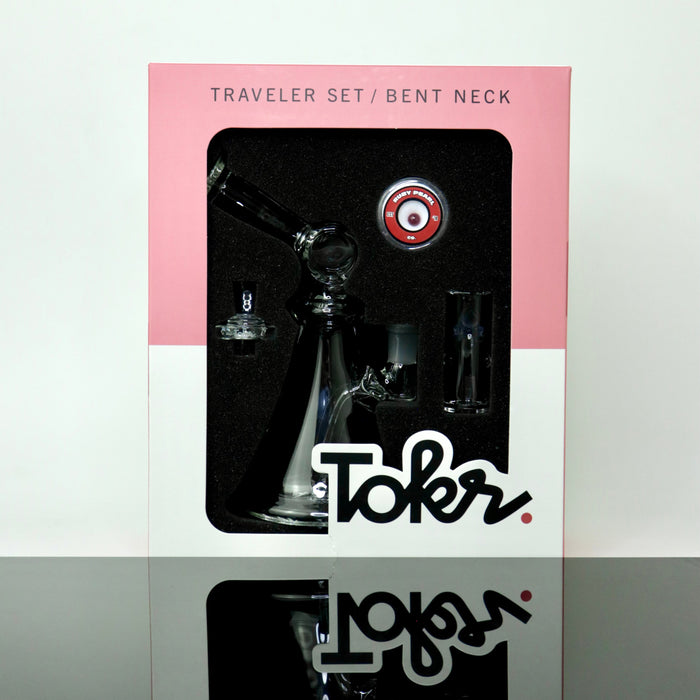 Bent Neck Travel Set by Tokr Glass