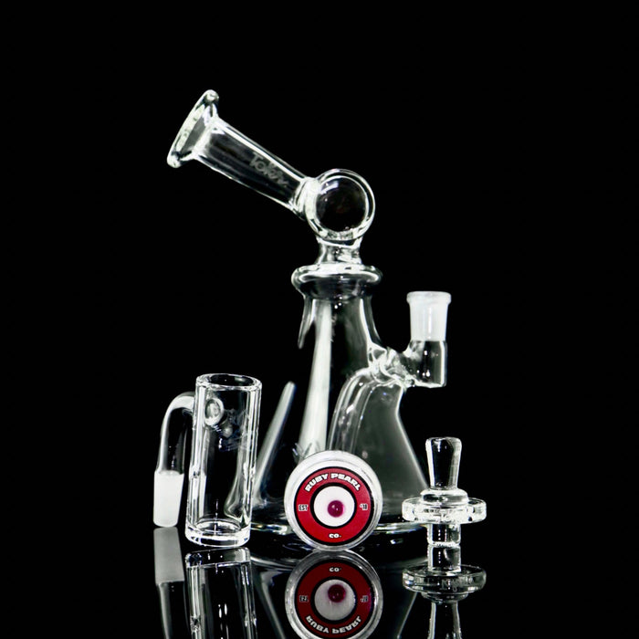 Bent Neck Travel Set by Tokr Glass