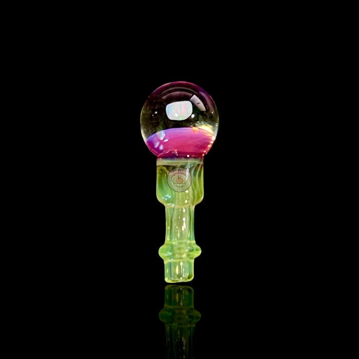 Opal Marble Joystick Cap for Puffco Peak Pro by Tokr Glass