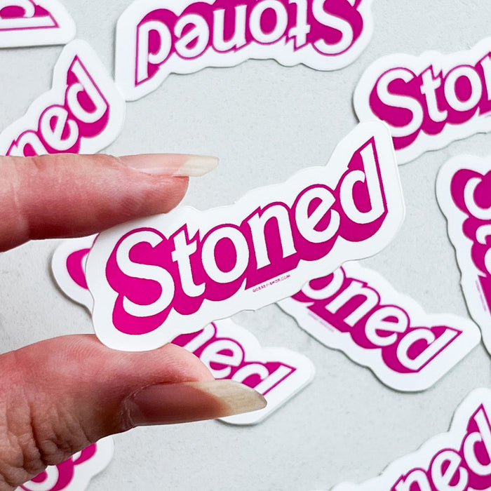 Stoned Barbie Sticker by GoEasyShop