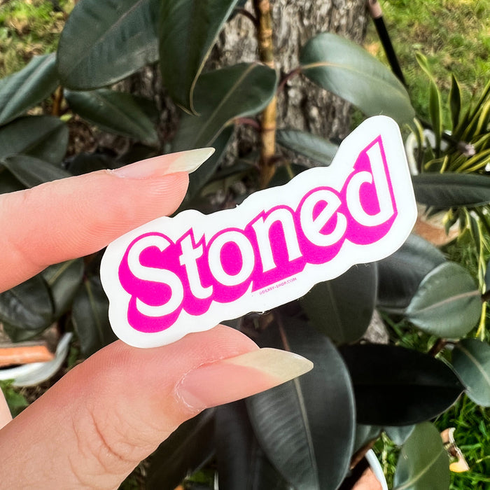 Stoned Barbie Sticker by GoEasyShop