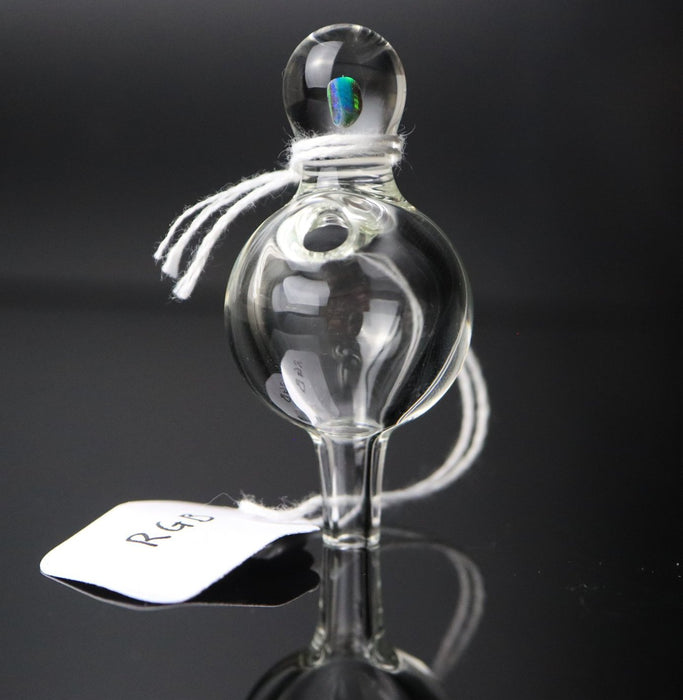 Clear Opal Bubble Cap by CpbGlass